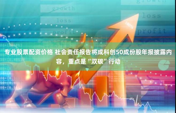 专业股票配资价格 社会责任报告将成科创50成份股年报披露内容，重点是“双碳”行动